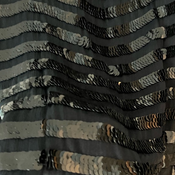 French Connection Black Sequin Dress Medium - Picture 3 of 5